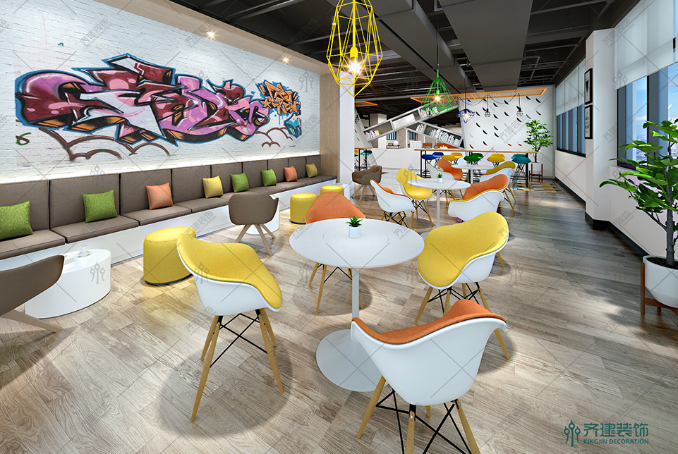 上海快倉智能科技辦公活動室裝修設(shè)計效果圖