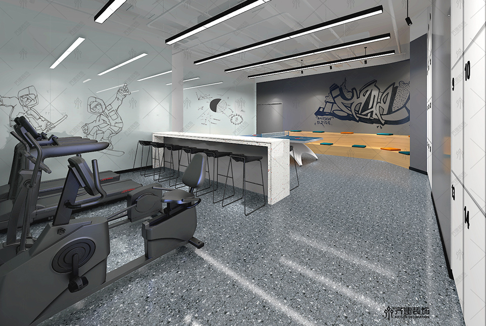 上海吉美瑞生辦公文娛室裝修設計效果圖