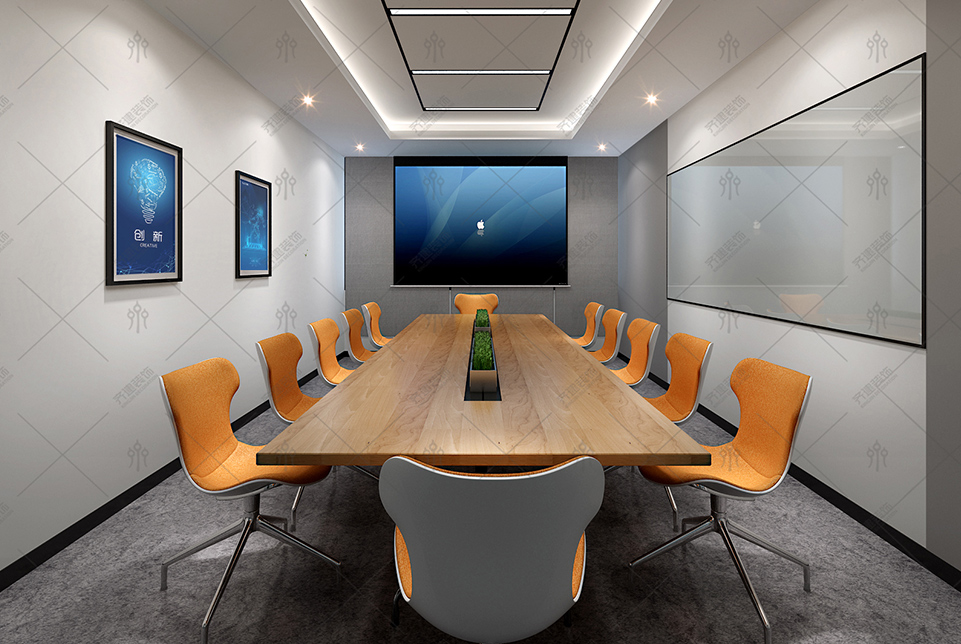 上海快倉智能科技辦公會議室裝修設(shè)計效果圖