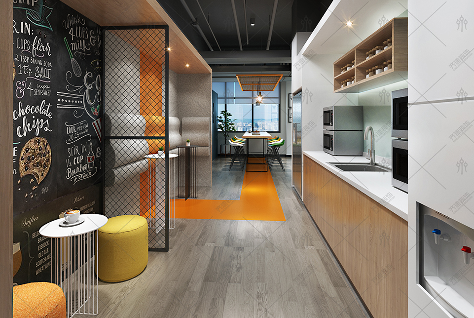 上海快倉智能科技辦公休息室裝修設(shè)計效果圖