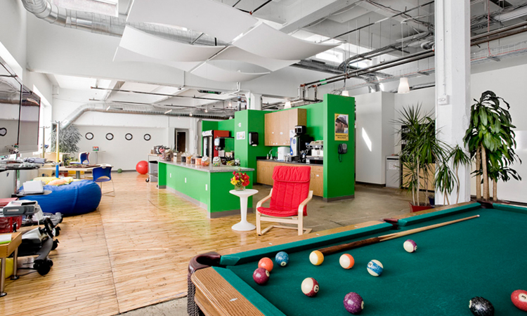 上海游戲公司辦公室休息區裝修