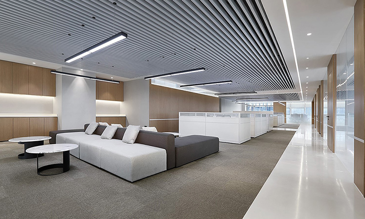 上海辦公室裝修公司接待區