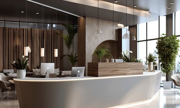 辦公室入口前臺裝修 辦公室入口前臺裝修