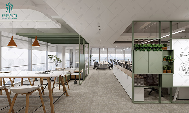 辦公室動線分割區設計效果圖 辦公室動線分割區設計效果圖