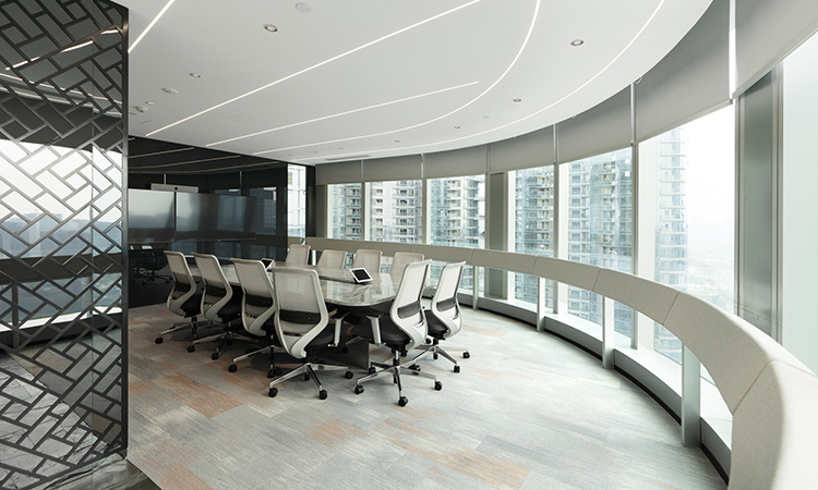 環保型辦公會議室裝修效果