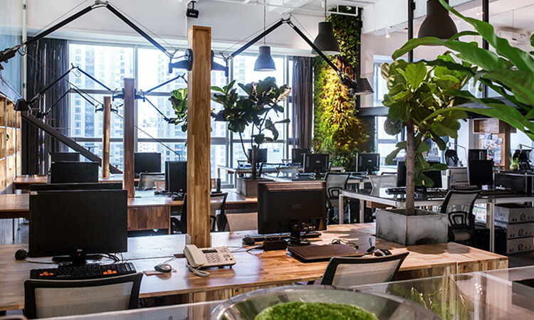 高層寫(xiě)字樓辦公室裝修效果