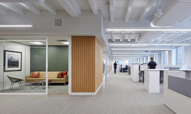 上海辦公室裝修公司設計施工平面圖